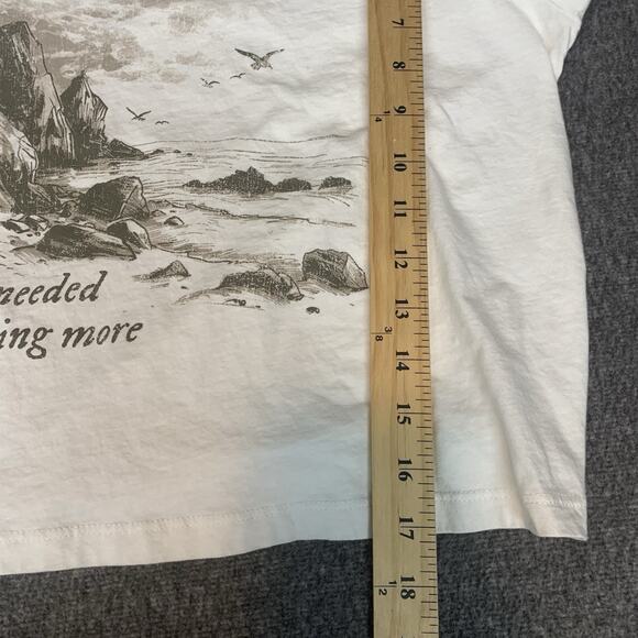 Altar'd State Shirt Womens Small Crop Graphic Tee Nature Ocean Outdoors Birds S - Picture 7 of 7